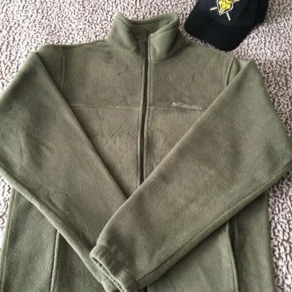 Columbia Fleece Jacket Green M - Picture 11 of 11
